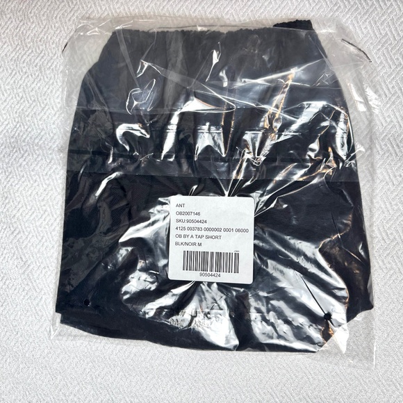 NWT BY ANTHROPOLOGIE Micro Tap Short Women's Size M Black Cotton-linen Blend - Picture 8 of 10